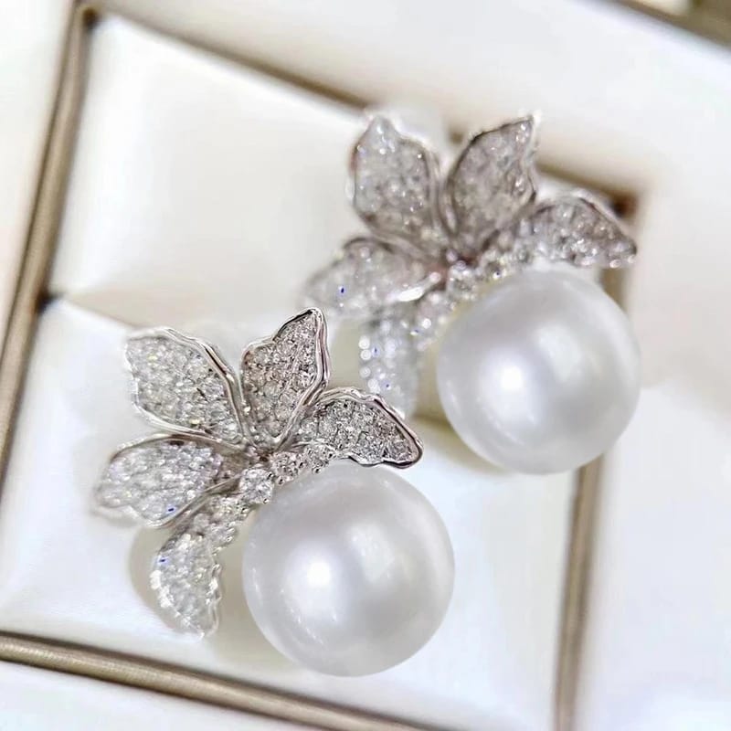 Graceful Flower Drop Earrings