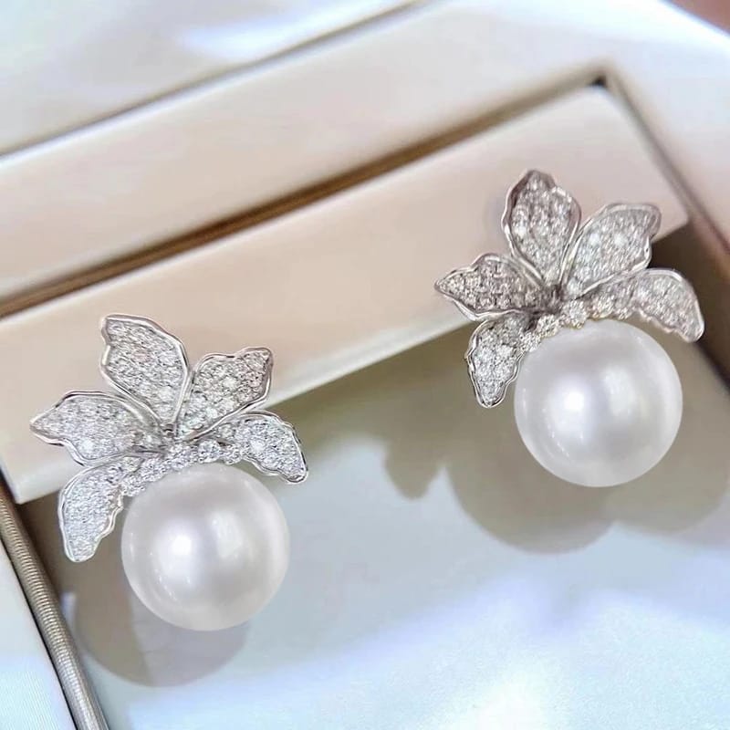 Graceful Flower Drop Earrings