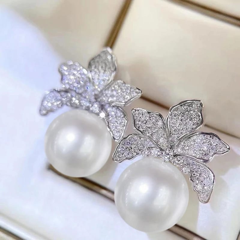 Graceful Flower Drop Earrings
