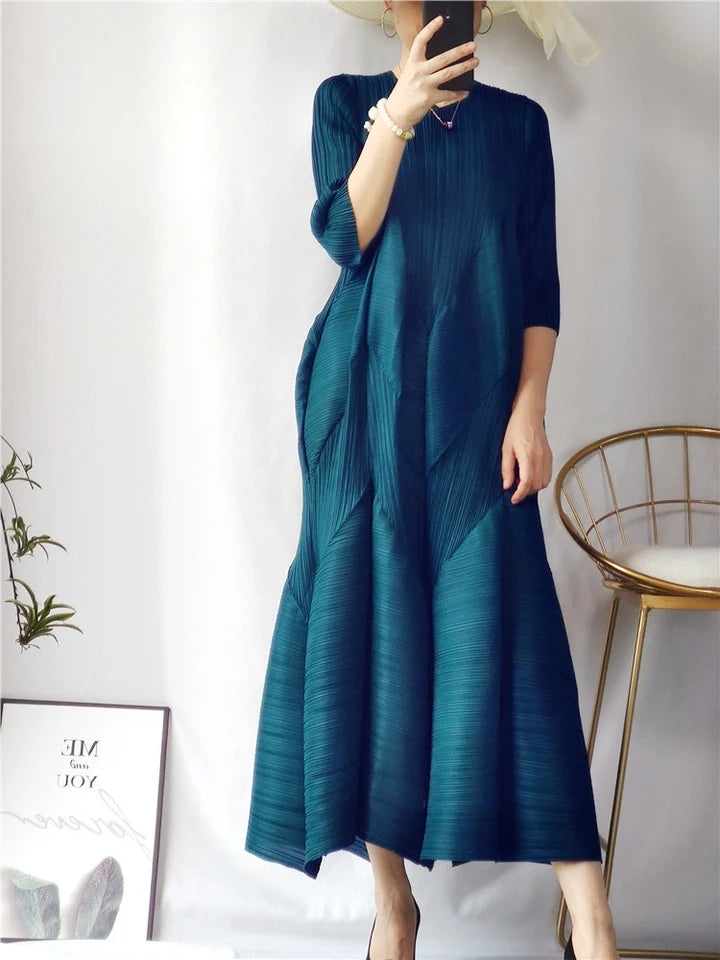 Pleated Maxi Dress