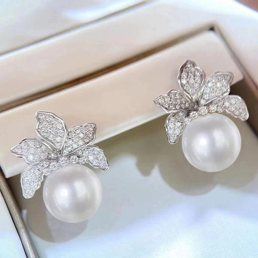 Graceful Flower Drop Earrings