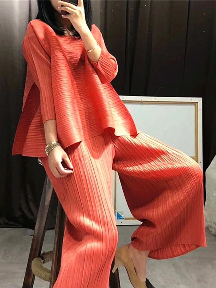 Relaxed Fit Pleated Co Ord - Image 7