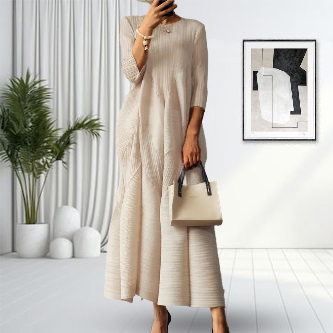 Pleated Maxi Dress - Image 4