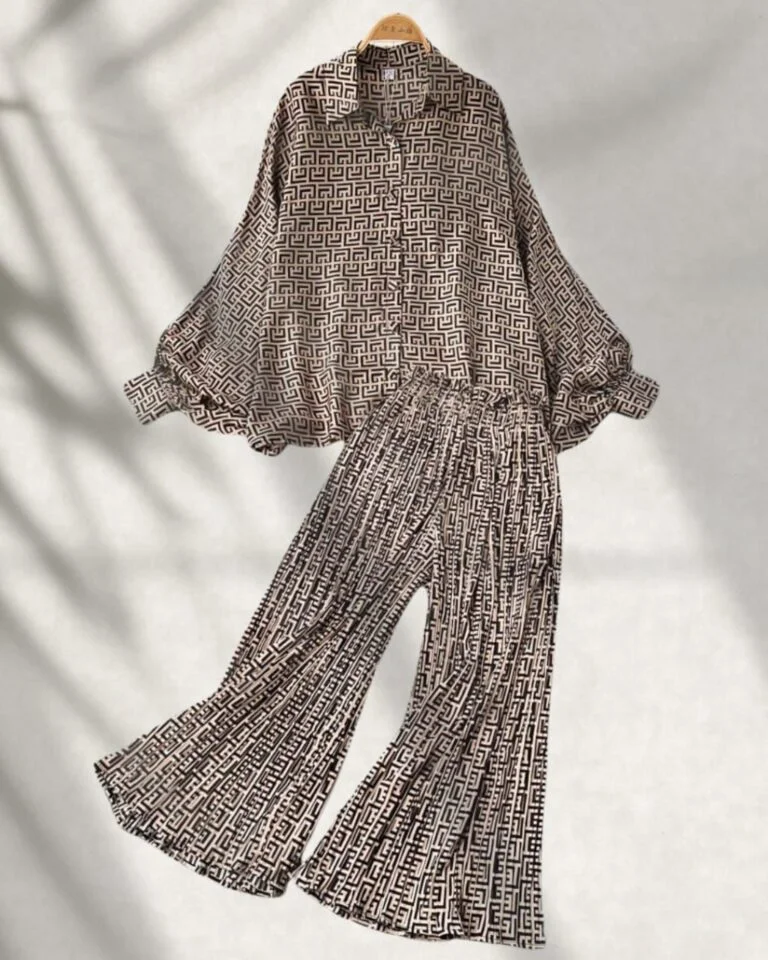 Pleated satin set - Image 5
