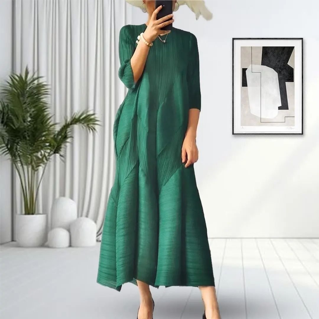 Pleated Maxi Dress - Image 5